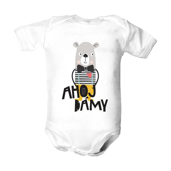 Dětské body  s potiskem Ahoj dámy