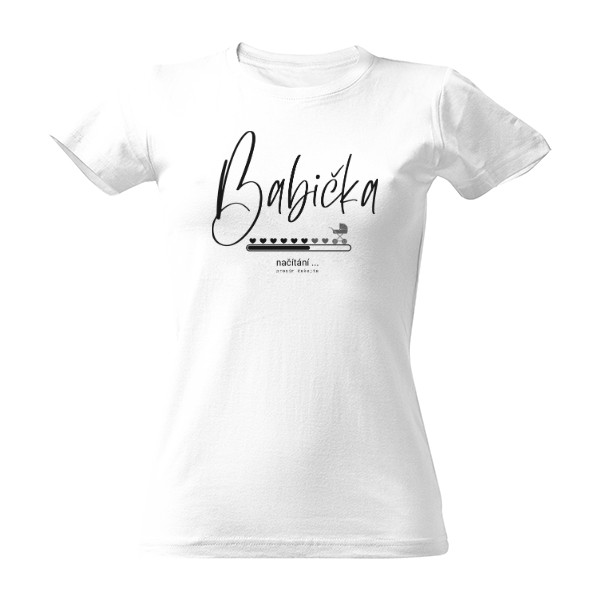 Tričko s potiskem Babička - načítání