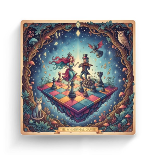 Fotoplátno čtverec s potiskem Gambit snů na plátnu