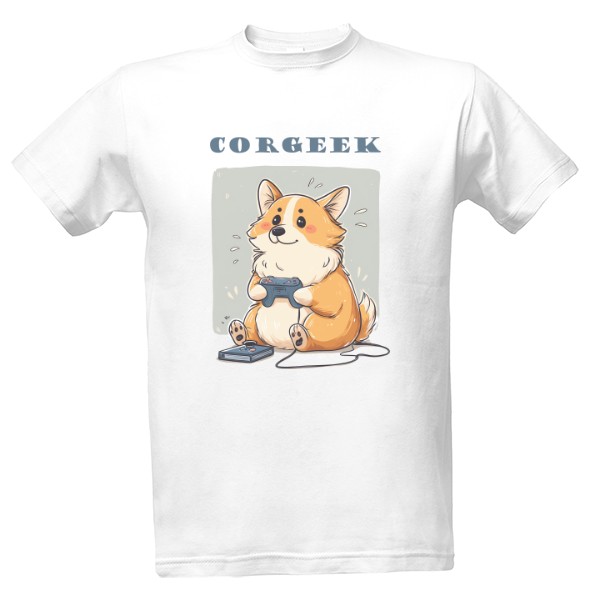 Tričko s potiskem Gamer Corgeek