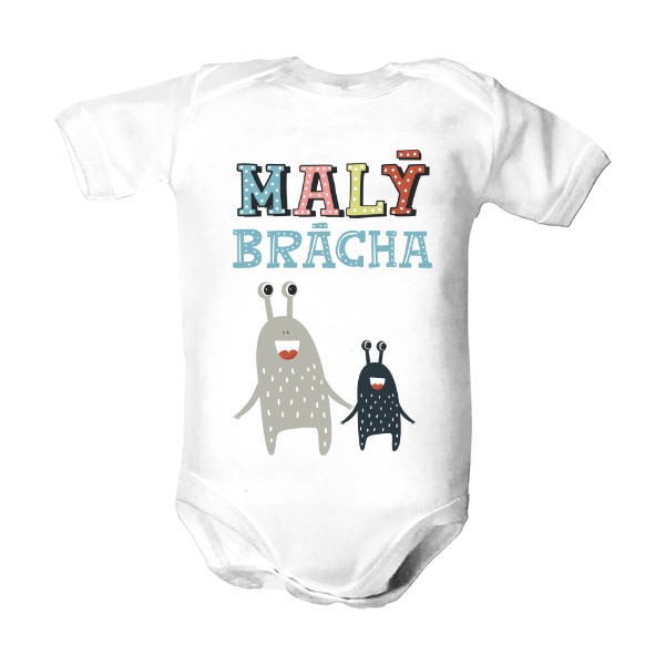 Dětské body  s potiskem Malý brácha - příšerky