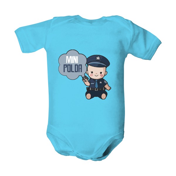 Dětské body  s potiskem Mini polda