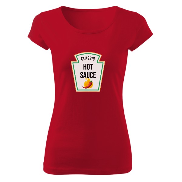 Tričko s potiskem Omáčky rodinná trička - chilli hot sauce