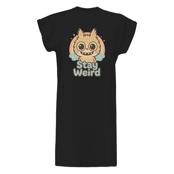 Tričko s potiskem Stay weird