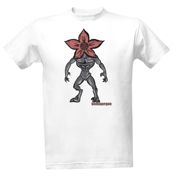Tričko s potiskem Stranger things demogorgon