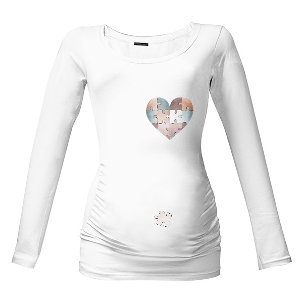 Tričko s potiskem Těhotenské Puzzle