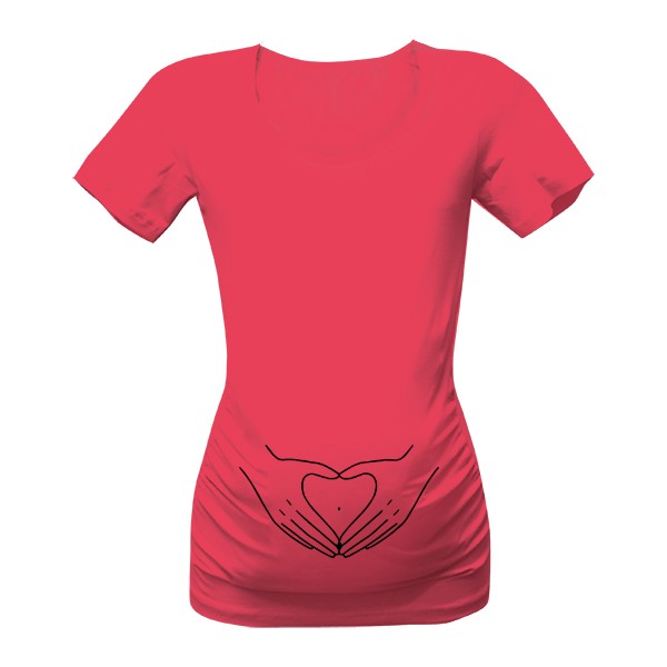 Tričko s potiskem Těhotenské ruce