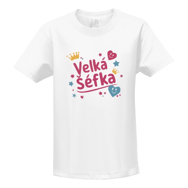 Tričko s potiskem Velká šéfka