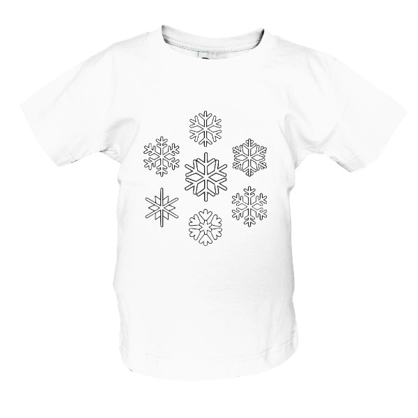 Tričko s potiskem Vybarvovací vločky
