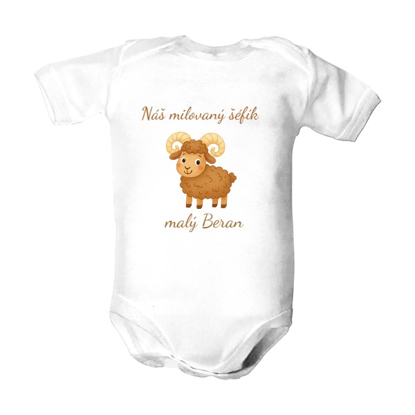 Dětské body  s potiskem Zvěrokruh pro nejmenší - Beran 